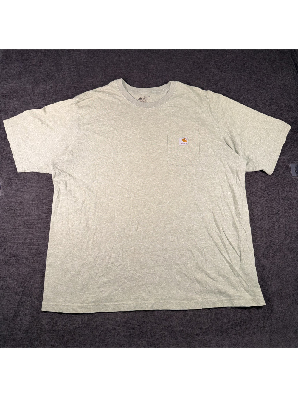 Carhartt Men's Light Green Pocket T-Shirt Size 3XLarge